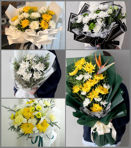 山东青岛莱西市望城街道后塔埠头村白事花束代送
